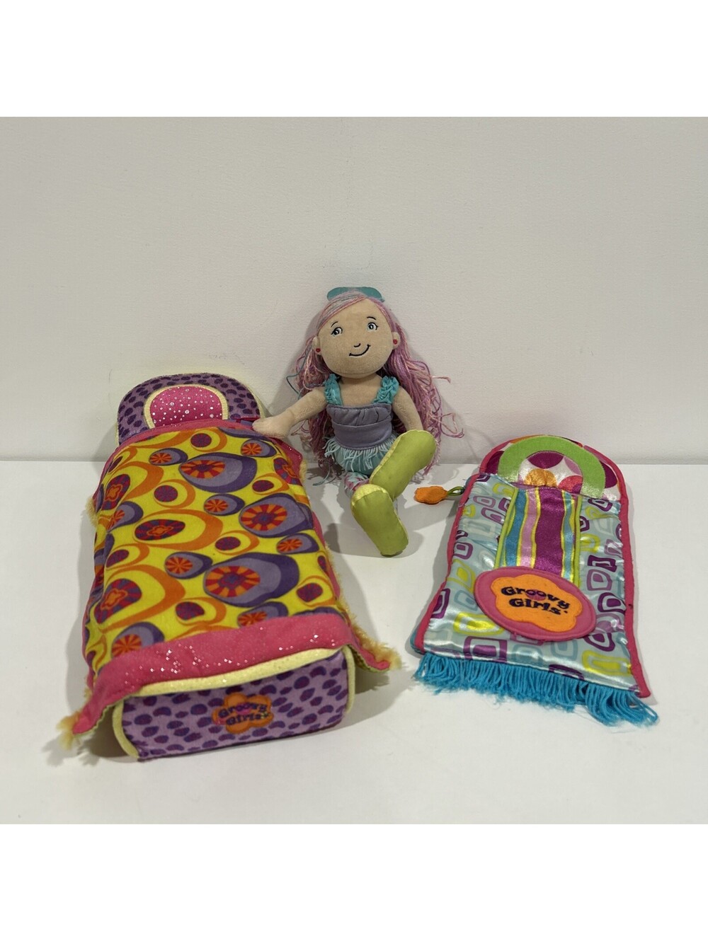 Vintage Groovy Girls Doll With Colorful Accessories 3 Piece Lot Y2K Toys